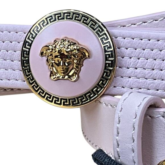 144. Versace Head Pink Bow Belt main image 7